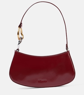 Ollie polished leather shoulder bag | Staud
