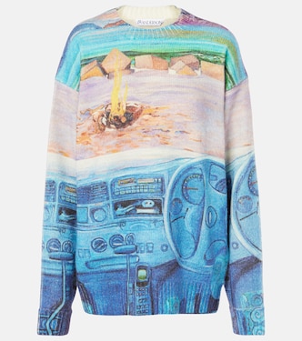 Jersey de mezcla de lana estampado | JW Anderson