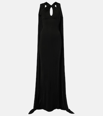 Vestido de fiesta con capa y aberturas | The New Arrivals Ilkyaz Ozel