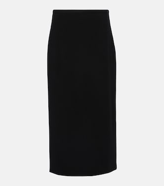 Matias wool-blend midi skirt | The Row