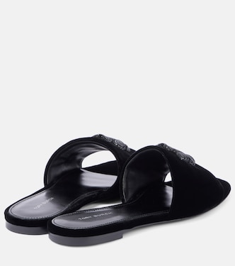 Eleanor velvet slides | Tory Burch