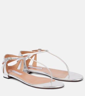 Sandalias Frida de piel metalizada | Aquazzura