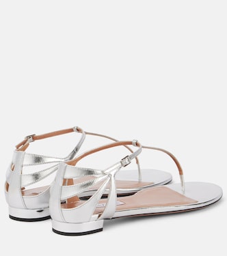 Sandali Frida in pelle metallizzata | Aquazzura