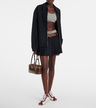 Top bralette in misto cotone | Miu Miu