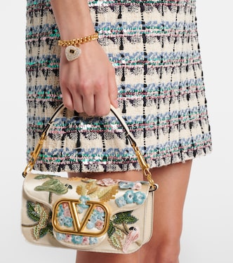Locò Small embellished shoulder bag | Valentino Garavani