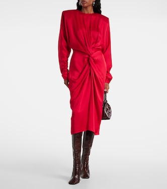 Midikleid Twist aus Satin | Stella McCartney