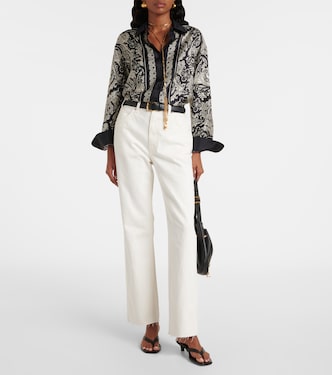 Jeans regular cropped Calla a vita alta | Nili Lotan