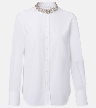 Chemise en coton à cristaux | McQueen