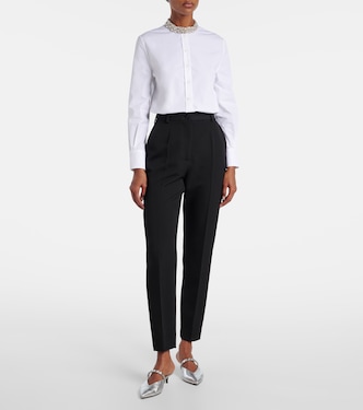 Crystal-embellished cotton shirt | McQueen