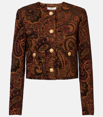 Giacca cropped in jacquard paisley | Chloé