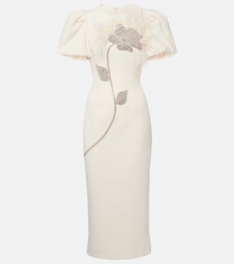 Vestido de cóctel de crepé adornado | Rebecca Vallance