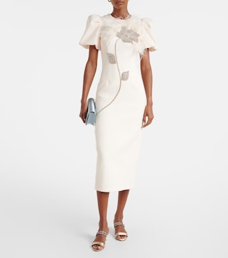 Embellished crêpe cocktail dress | Rebecca Vallance