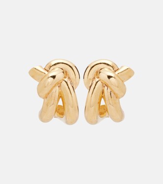 Knot 골드 플레이트 스털링 실버 이어링 | Bottega Veneta