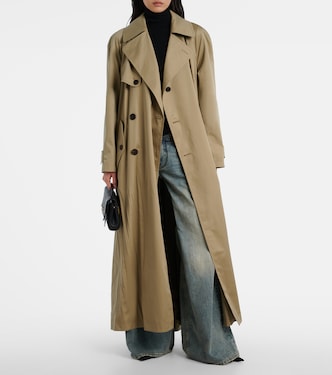 Cocoon cotton twill trench coat | Balenciaga