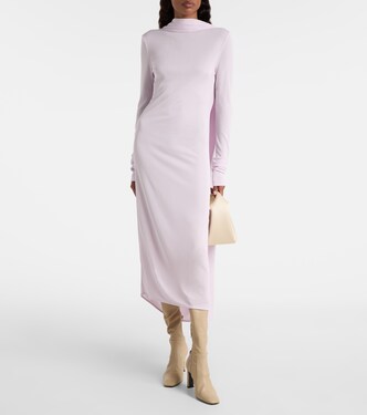Draped jersey midi dress | Toteme