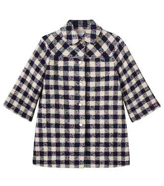 x Euan Roberts checked tweed coat | Gucci Kids