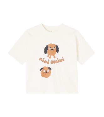T-shirt Doggies in jersey di cotone con stampa | Mini Rodini