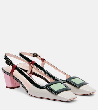 Belle Vivier 45 leather slingback pumps | Roger Vivier