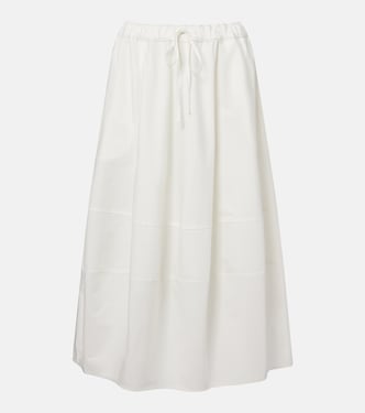 Cotton poplin midi skirt | Polo Ralph Lauren