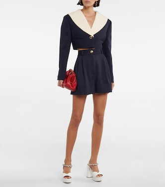 Short ample à taille haute en laine | Miu Miu