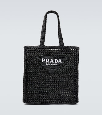 Logo crochet tote bag | Prada