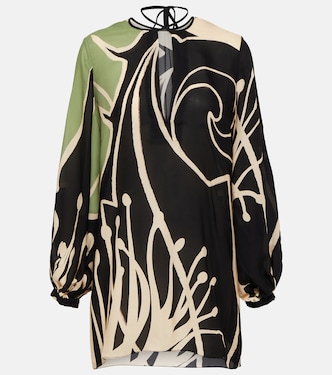 Printed silk georgette blouse | Johanna Ortiz