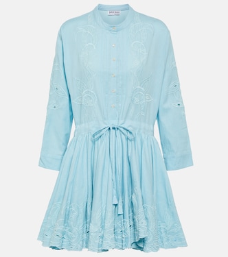 Embroidered cotton minidress | Juliet Dunn