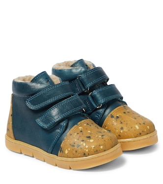 Bottines en cuir et shearling | Petit Nord