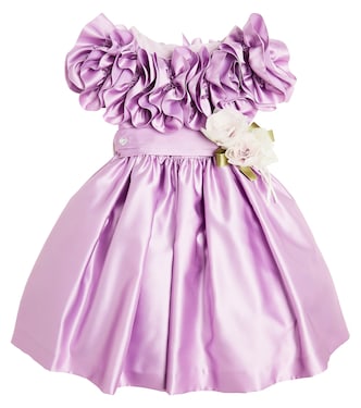 Verziertes Kleid Venice aus Satin | Monnalisa