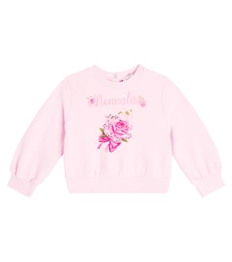 Baby - Pullover in misto cotone con stampa | Monnalisa