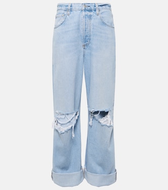 Jeans distressed a gamba larga Ayla a vita media | Citizens of Humanity