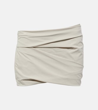 Low-rise draped miniskirt | Entire Studios