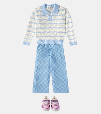 Pantalones deportivos de terciopelo a cuadros | Scotch & Soda Kids
