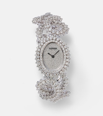 Uhr Y-Momento aus 18kt Weißgold mit Diamanten | Yeprem