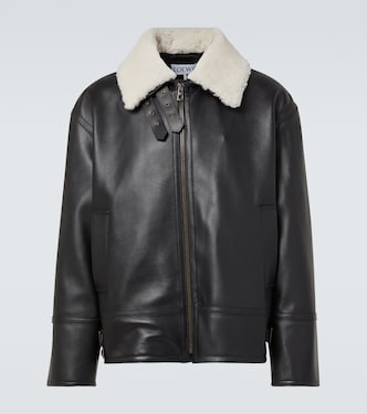 Lederjacke mit Shearling | Loewe