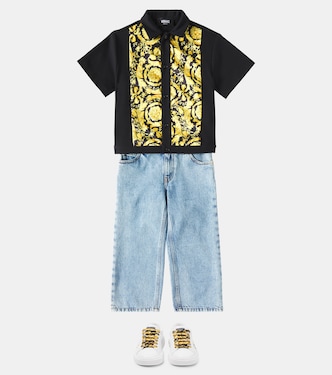 Camicia Barocco in jersey | Versace Kids