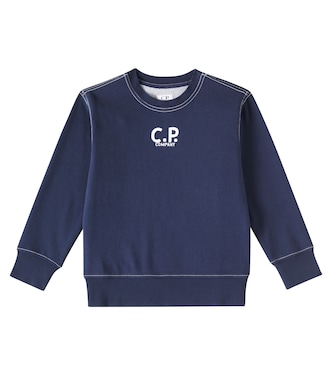 Lens cotton-blend fleece sweatshirt | C.P. Company Kids
