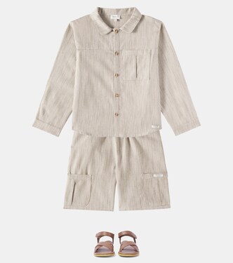 Shorts Aleid in cotone a righe | Donsje