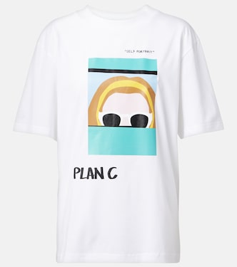 T-shirt in jersey di cotone con stampa | Plan C