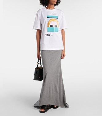 Camiseta de jersey de algodón estampada | Plan C