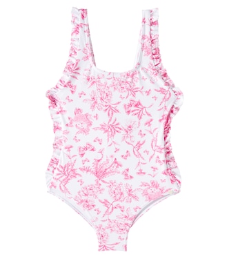 Floral ruffled swimsuit | Tartine et Chocolat
