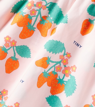 Strawberries printed cotton skirt | Tinycottons