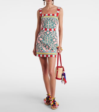 Printed cotton-blend minidress | Dolce&Gabbana