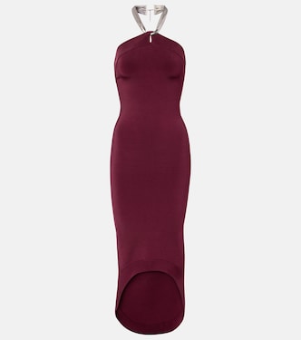 Halterneck midi dress | Galvan