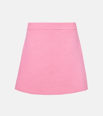 Clare high-rise cashmere miniskirt | Lisa Yang