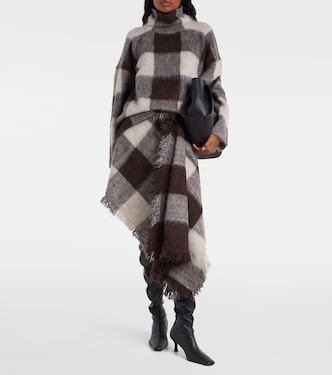 Kai checked alpaca and wool-blend miniskirt | Proenza Schouler