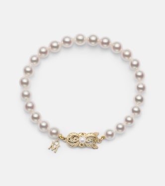 18kt gold bracelet with pearls | Mikimoto