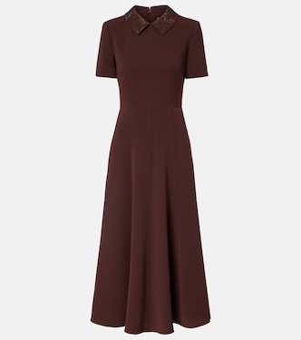 Embellished cady midi dress | Roland Mouret