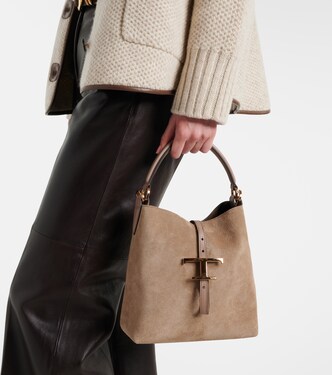 Tote Bag T Timeless aus Veloursleder | Tod's