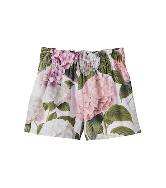 Floral cotton shorts | Dolce&Gabbana Kids